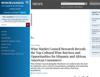 New Research Reveals the Top Cultural Wine Barriers and Opportunities for Hispanic and African American Consumers